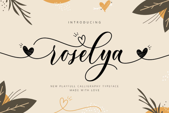 Download Roselya Script Font - Script font Collection